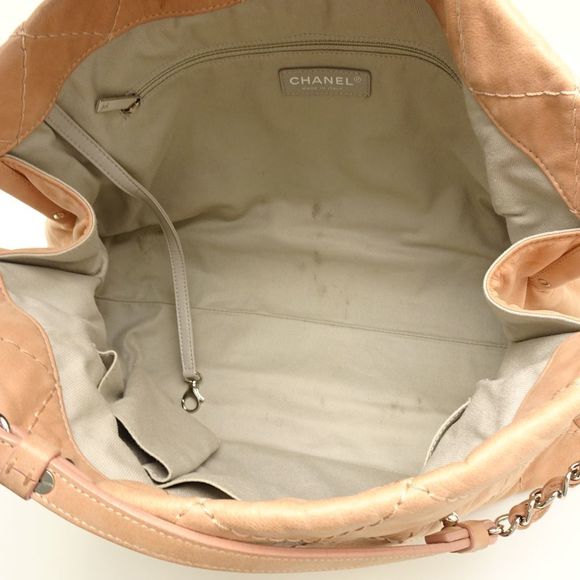 Chanel Chain Shoulder Bag 2way Diagonal Heremark Leather Pink - Picture 6 of 7